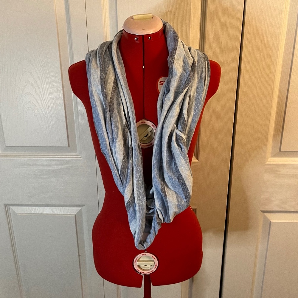 Gap Blue Stripe Infinity Scarf